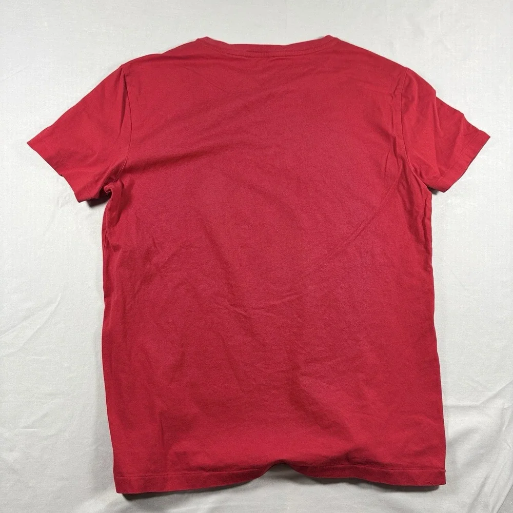 Polo Ralph Lauren T Shirt Lot 2 Mens Medium Red Crew Neck V Neck Pony Logo Tee